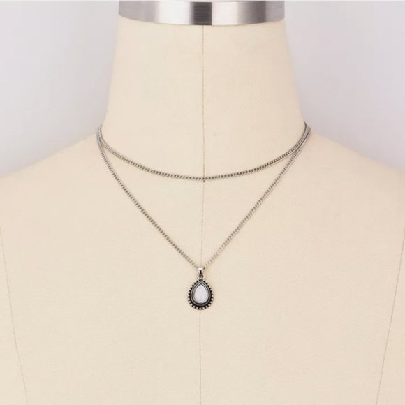 NEW Retro Dip Pendant Boho Bohemian Necklace - Picture 2 of 5